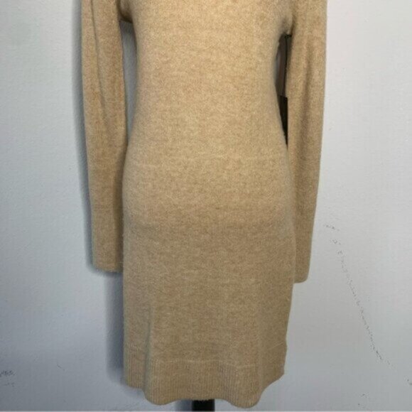 Rachel Zoe Camel Turtleneck Knee Length Sweater Dress - Picture 11 of 16